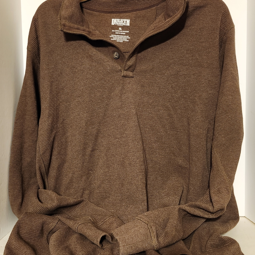 Duluth Trading Co Men's Brown Shirt